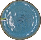 Lavandoux - Ontbijtbord - Reactief Glazuur - Ø 21 cm - Blauw - Set van 4