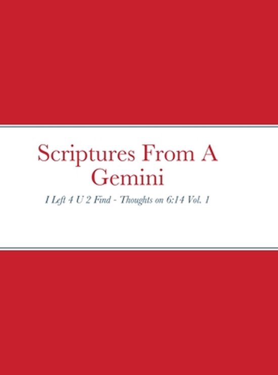 Scriptures From A Gemini - cover