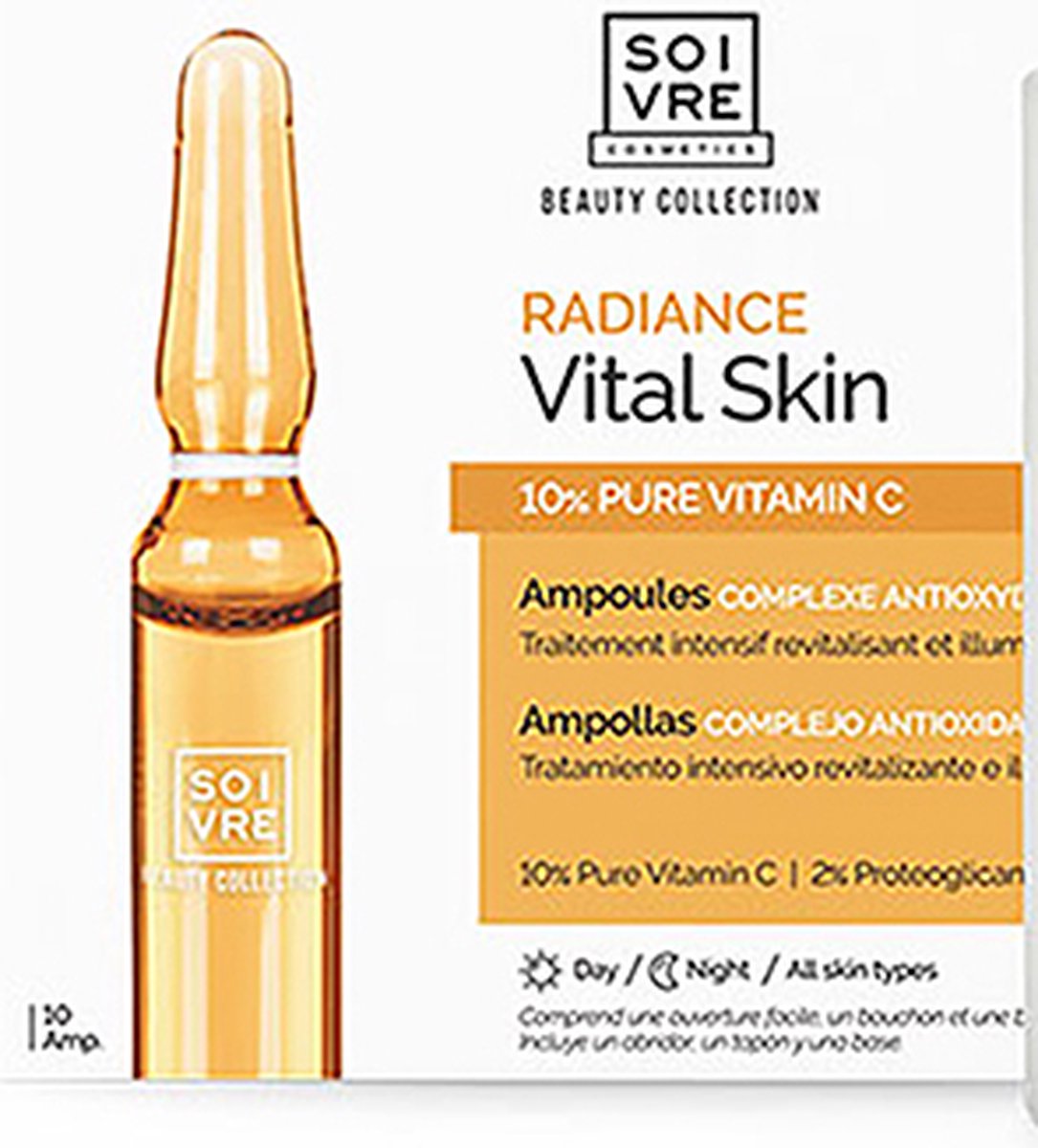 Soivre Cosmetics Radiance Vital Skin 10% Pure Vitamin C 10 ampullen x2ml