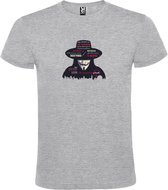 Grijs t-shirt met Vendetta groot size XL