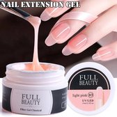 UV & LED GEL Manicure Glue Nail Gel Based Adhesive Glue Gel Polish Tool Manicure Light Pink.