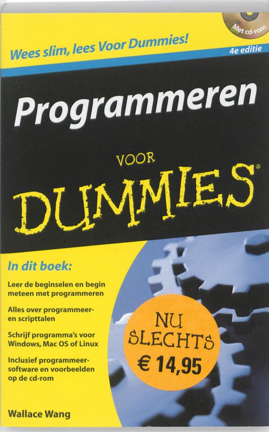 Cover van het boek 'Programmeren voor Dummies + Cd-rom' van Wallace Wang