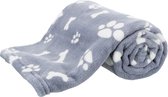 FLEECE DEKEN KENNY BLAUW 100X75CM