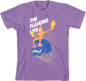 The Flaming Lips Heren Tshirt -M- Skull Rider Paars