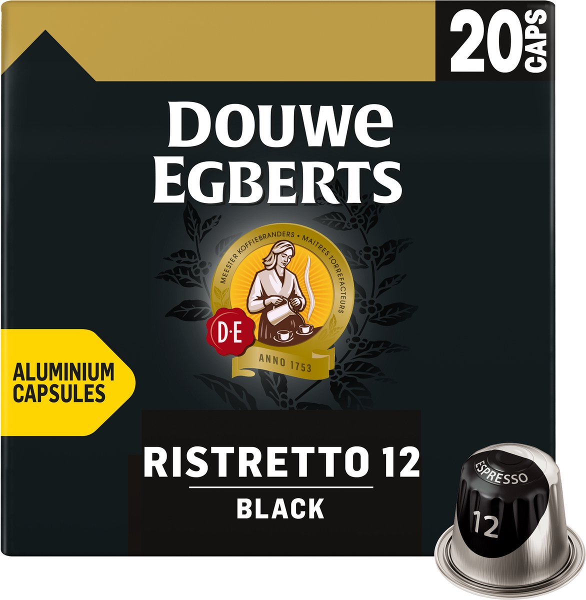 Douwe Egberts Ristretto 12 Black 20 Capsules