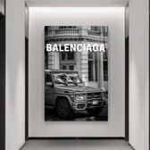 Wallyard - Glasschilderij Balenciaga - Wall art - Schilderij - 60x90 cm - Premium glass - Incl. muur bevestiging