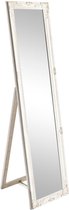 Miro Barok staande spiegel witte lijst en Romantisch vintage design 160x40