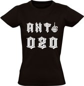 Anti020 t-shirt | psv | Ajax | Amsterdam | voetbal  | cadeau | Zwart