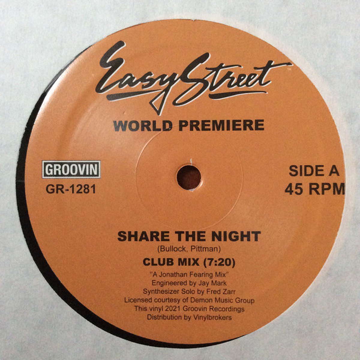 World Premiere – Share The Night - 12 inch represss 2021