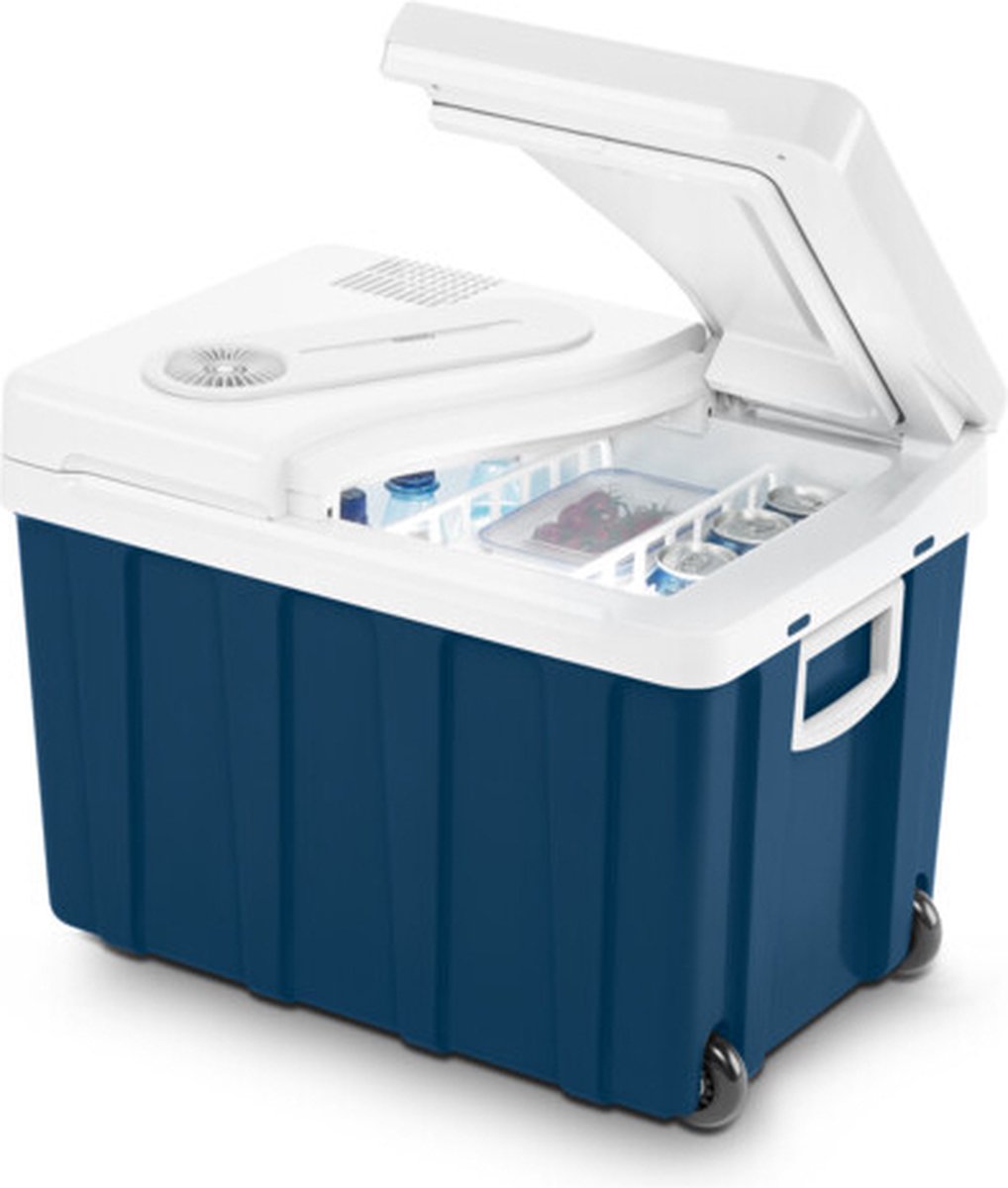 Mobicool Thermo-elektrische koeler MQ40W - 12 / 230 Volt - 39 Liter - Blauw/wit