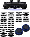 Playstation PS5 PS4 PS3 | Xbox X S One 360 | 1 Set = 2 Thumbgrips | Sticker + Thumbgrips | Zwart/Blauw + Willekeurige Sticker