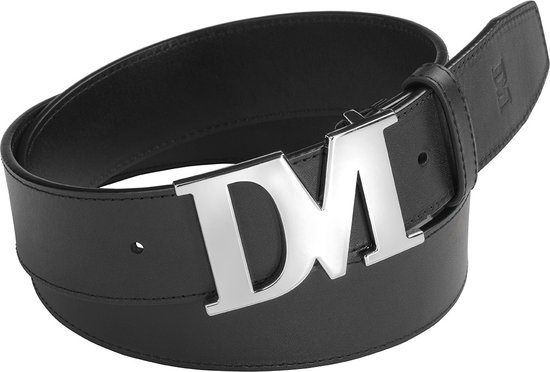 Davide Manzoni - Heren Riem - Heren Riemen - Broek Riem - Designer Riem -Zilver - Lang - 4cm Breed