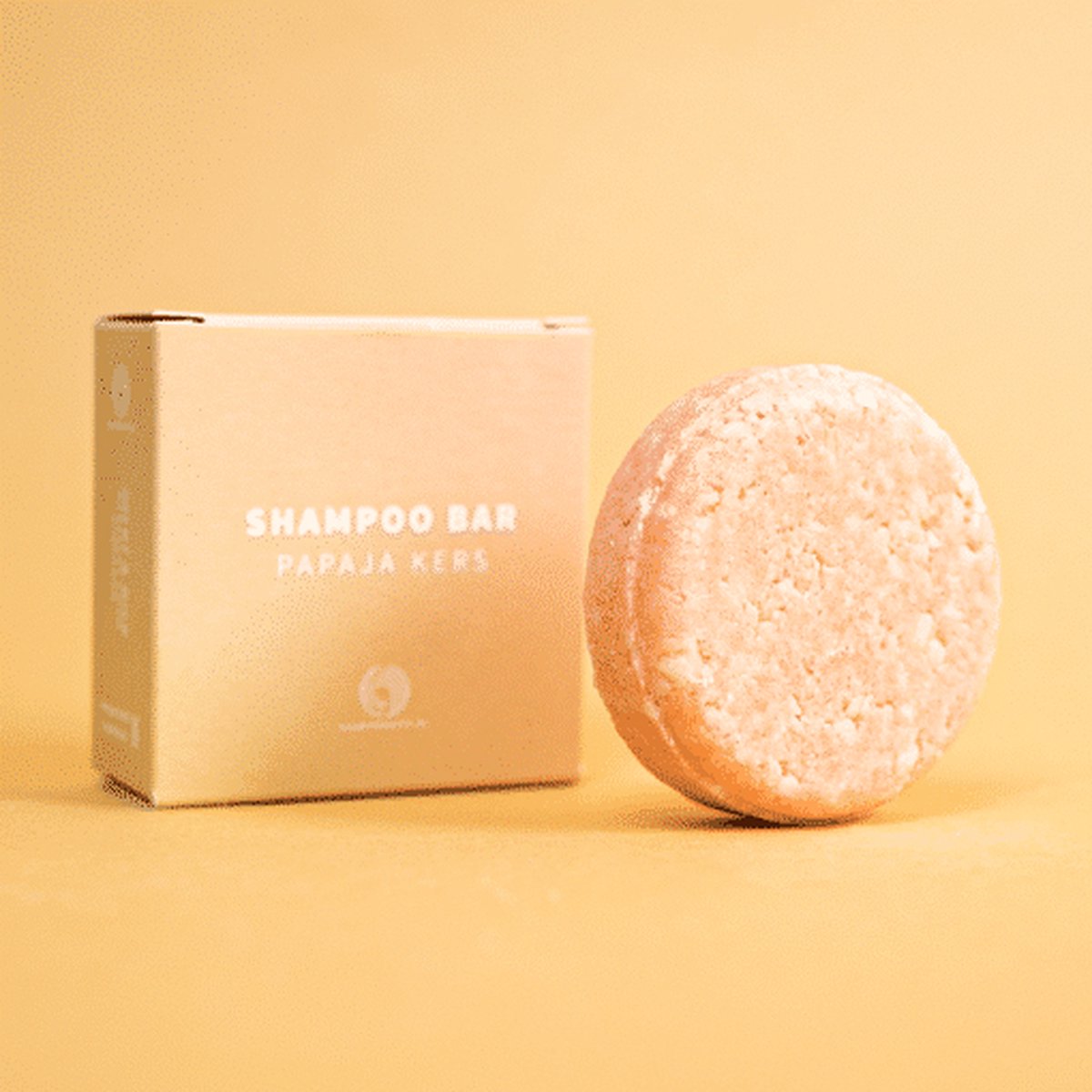Shampoo Bar Papaja Kers 60 gram - voor alle haartypen en kinderen - plasticvrij - vegan