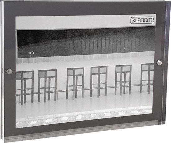 XLBoom Acrylic Magnetic Fotolijst - Acrylic - Transparant Grijs - Fotoformaat 16x21cm