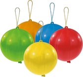 Amscan Punchballonnen 35.5 Cm Latex Roze/rood/oranje 6 Stuks