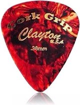 Clayton Cork grip plectrums 0.38 mm 6 pack