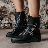 Bikerboots dames - Margo zwart