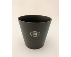 Bloempot Venetia mat zwart 14cm
