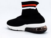 Hoge sock sneaker | zwart | maat 40