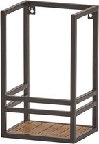 Wandrek 25x20x40 cm Massief mangohout en metaal