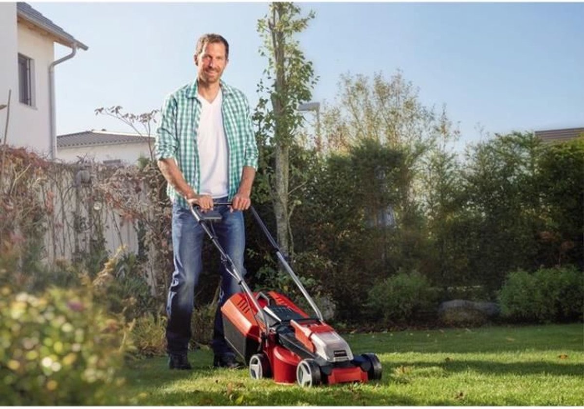 Einhell Accu Grasmaaier GE-CM 18/30 Li Kit - Power X-Change - 18 V/Li-ion - Maaibreedte: 30 cm - Aanbevolen gazonoppervlakte: tot 150 m² - 25 L opvangzak - Maaihoogte: 30-70 mm - Incl. 3.0 Ah Accu en lader – foto 8
