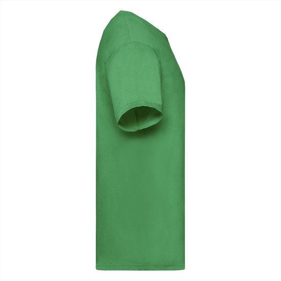 Fruit of the Loom T-shirt Valueweight, Kelly Green, Maat XL ( 5 stuks onbedrukt)