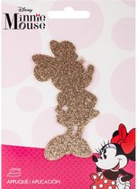 Walt Disney - Minnie Mouse Strijkbutton - Goud Sparkle - 1 stuks