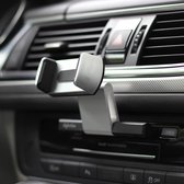 Aluminium Autohouder - Aansluiting op CD poort - Telefoon Smartphone - Telefoonhouder - Voor in Auto - zwart