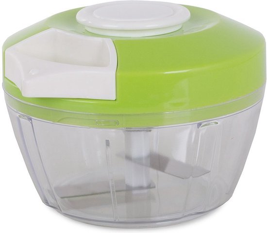 Chopper Multihakker - Hakmolen handmatig - groentehakker - 3 RVS messen - voor ui-knoflook-groenten - Anti slip - Inhoud 300 ml - Groen — afbeelding 5