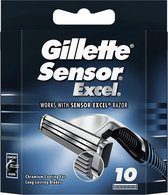 10x Gillette Scheermesjes Sensor Excel 10 stuks