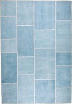 Blue patch carpet 230x160