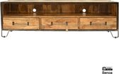 Tv kast | spring | mangohout | naturel | 150 x 40 x 55(h) cm