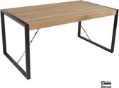 Eettafel industrieel | fugees | Mangohout | Mango | naturel | 140 x 80 x 76(h) cm