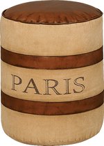 Krukje | wener | leer | beige | 37 x 37 x 46(h) cm