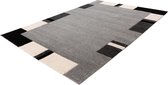 Swing Vloerkleed - artistiek - laagpolig - 3D - 200x290 - Zilver