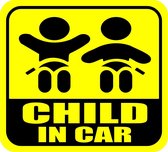 Child In Car Auto Teken - Auto Bord Met Zuignap - Kind aan Boord Bord - Verkeersveiligheid - Geschenkidee