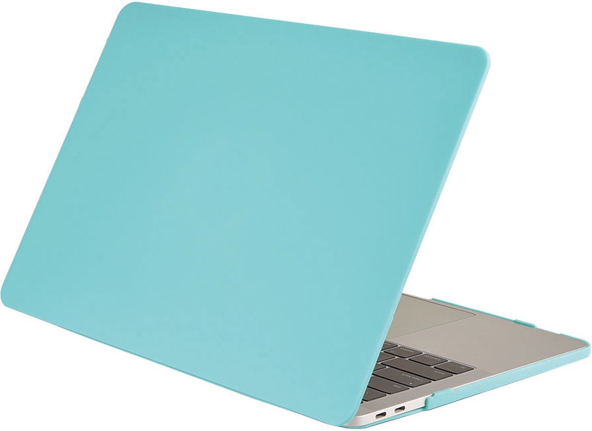 Lunso Geschikt voor MacBook 12 inch cover hoes - case - Mat Cyaan