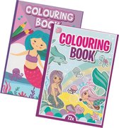 Super Kleurboeken - Pakket - 2 Kleurboeken - Zeemeerminnen - Zeedieren - 125+ Kleurplaten