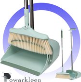 Powarkleen® - Stoffer & Blik met lange steel - 90 CM hoog