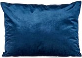 Kussen Polyester Fluweel Blauw (45 x 15 x 60 cm)