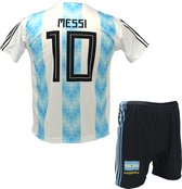 Messi Argentinië Tenue | Voetbal Shirt + broekje set - EK/WK voetbaltenue - Maat 92