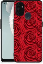 TPU Bumper OnePlus Nord N100 GSM Hoesje met Zwarte rand Red Roses