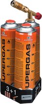 Soldeerbrander - gasbrander - Turbo Eco - inclusief 3x600ml Supergas gaspatronen- Feramotools