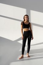 Sport bh beha dames top naadloos zwart L/XL - seamless - comfortabel - tweede huid - ondersteunend - Yoga - Fitness - activewear - lifestyle - fashion - yogatop