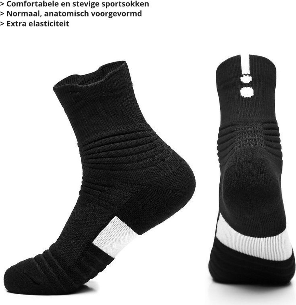 UPSOCKS® Sportsokken/Hardloopsokken- stevige en comfortabele sokken - Ideaal voor verschillende sporten zoals hardlopen - tennis - basketbal - fitness - wielrennen