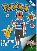 Pokemon Spelletjesboek + Pokémon Balpen + 5 Pokémon Stickers {Speelgoed voor jongens meisjes kinderen | Pokemon GO Sword & Shield Spelletjes Boek}