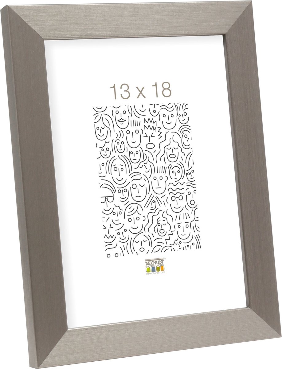 Deknudt Frames Fotolijst - Zilver - S41VD1 - Voor foto: 13x18 cm