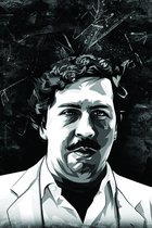 MOA -BLACK PABLO ESCOBAR 40x60 Plexiglas