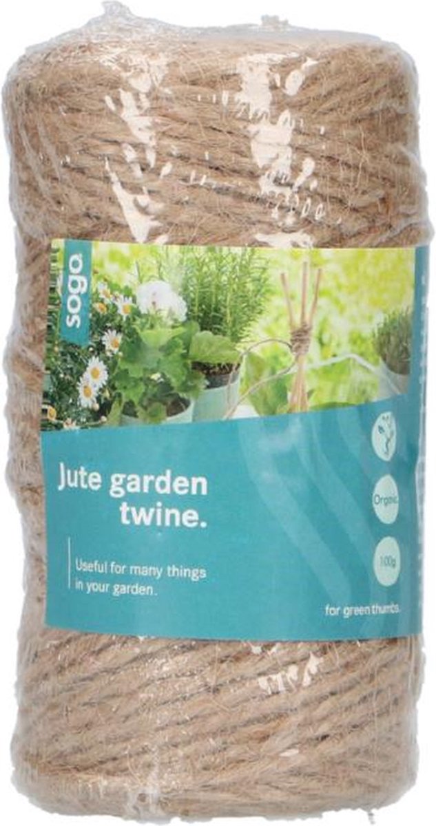 Paquet de 3 Ficelle de Jute Verte Premium Garden de James et Britten 100 m par Rouleau pour Soutenir Les Plantes et Les légumes dans Le Jardin ou la Serre. 