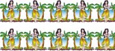 2x stuks Hawaii tropisch feest thema versiering slinger tropical 3 meter - Aloha